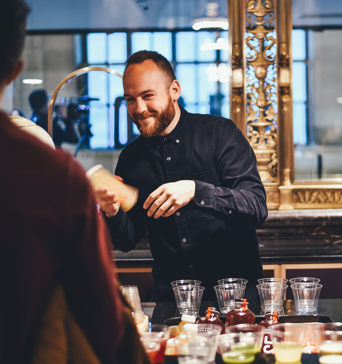 Festive bar service staffed by a professional Barspirit event bartender